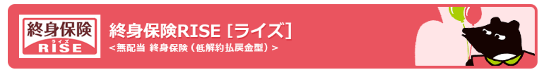 オリックス生命「RISE」のバナー