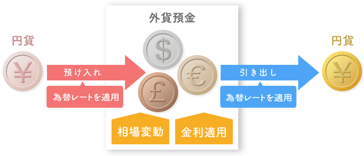 外貨預金に関する図表